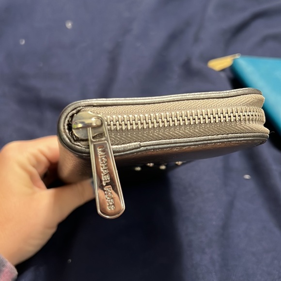 Gunmetal Michael Michael Kors Zip Wallet - Picture 7 of 7